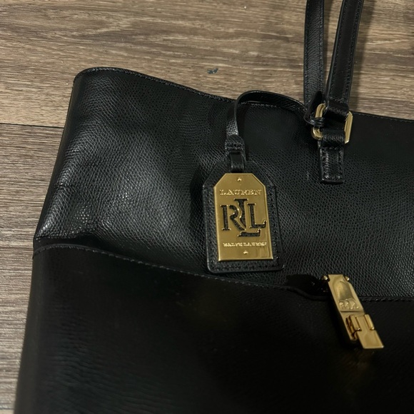 Ralph Lauren black leather bag - Picture 6 of 11